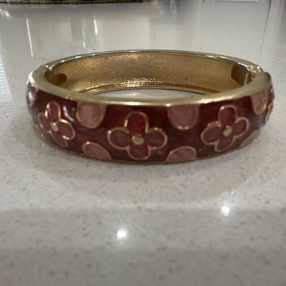 Vintage Cloisonne Clamper Bracelet - Picture 8 of 8